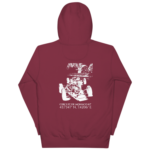 Circuit de Monaco 1967 Hoodie - Maroon