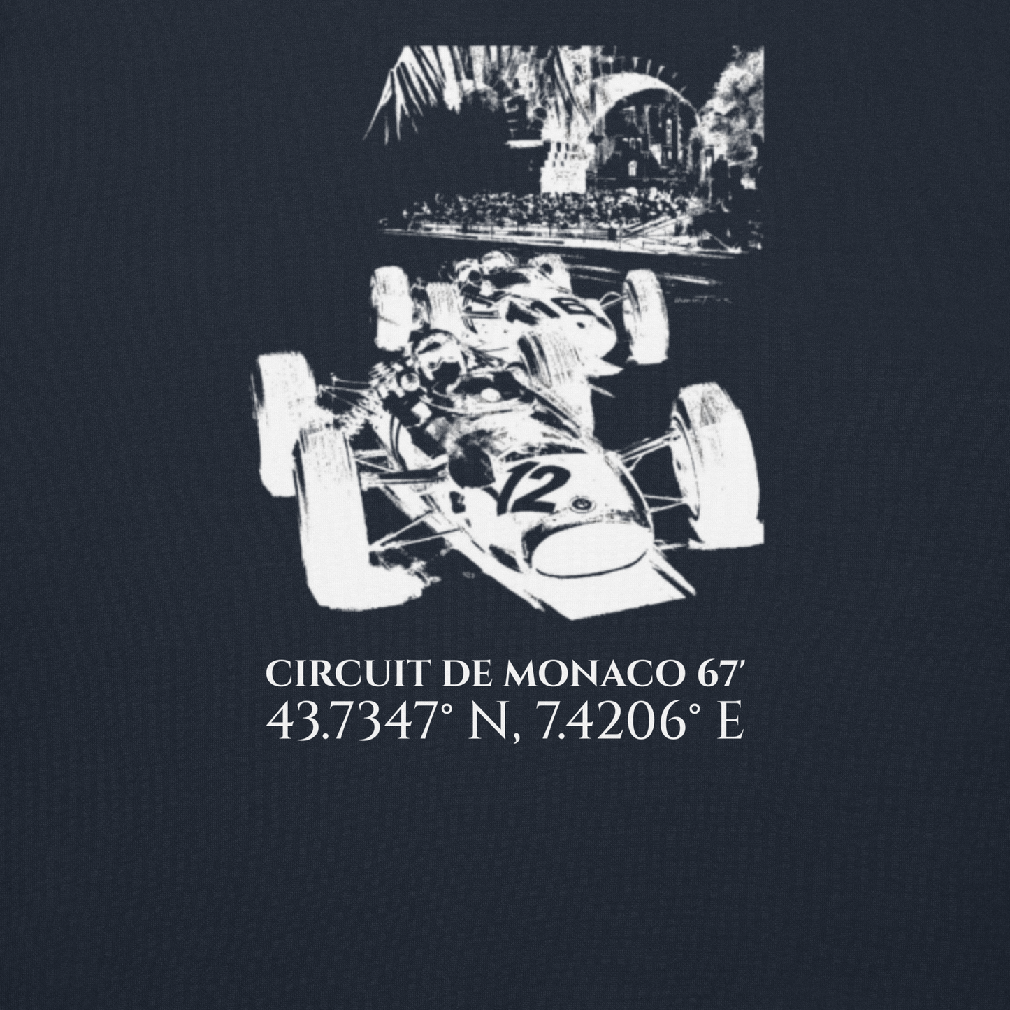 Circuit de Monaco 1967 Hoodie - Navy